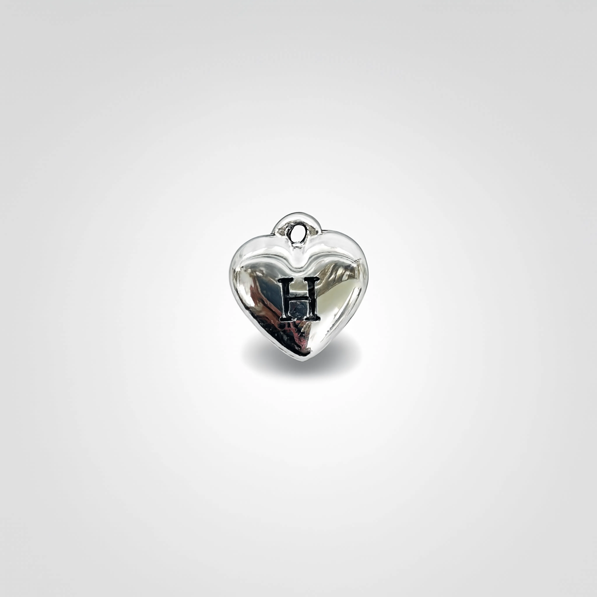 Letter H Charm Silver