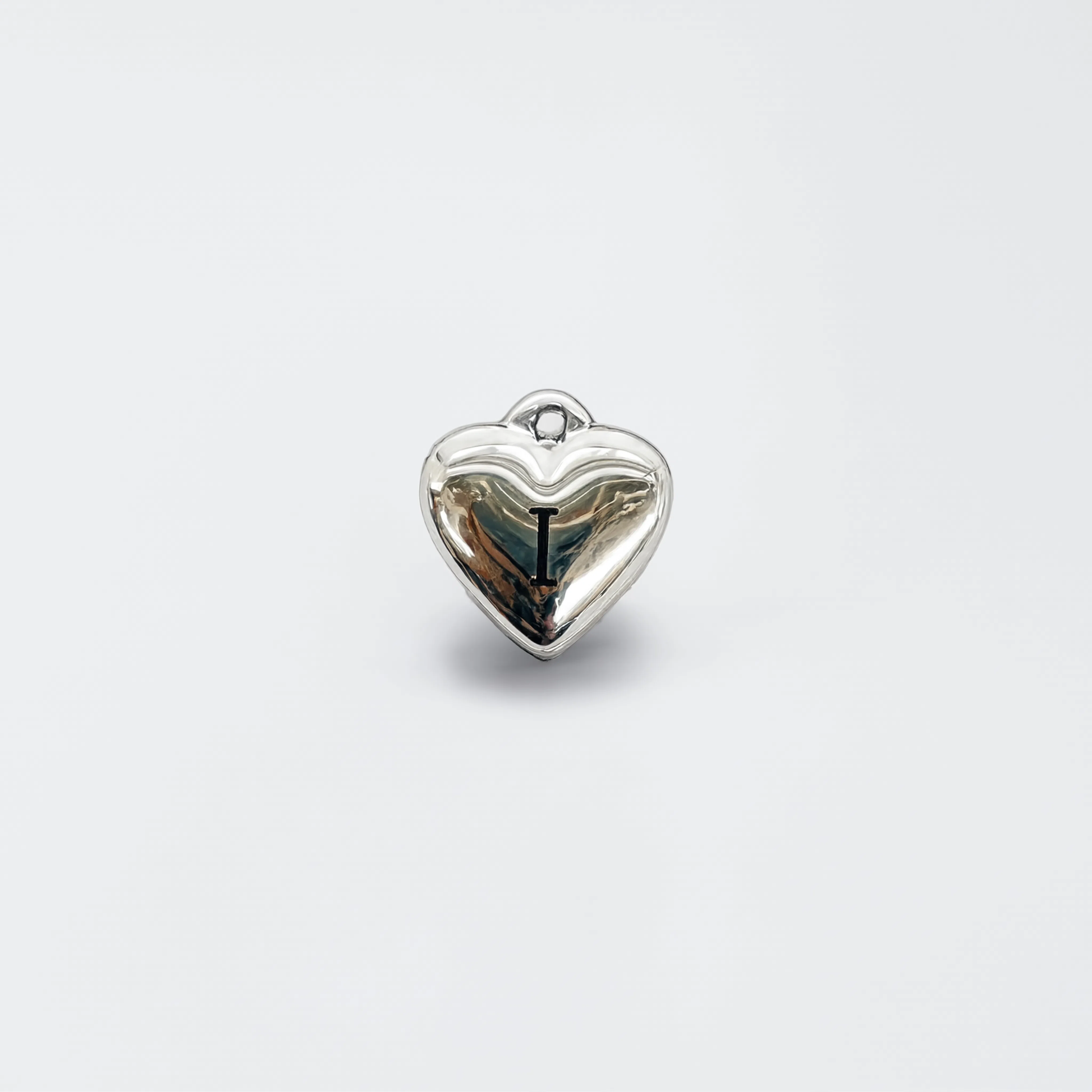 Letter I Charm Silver