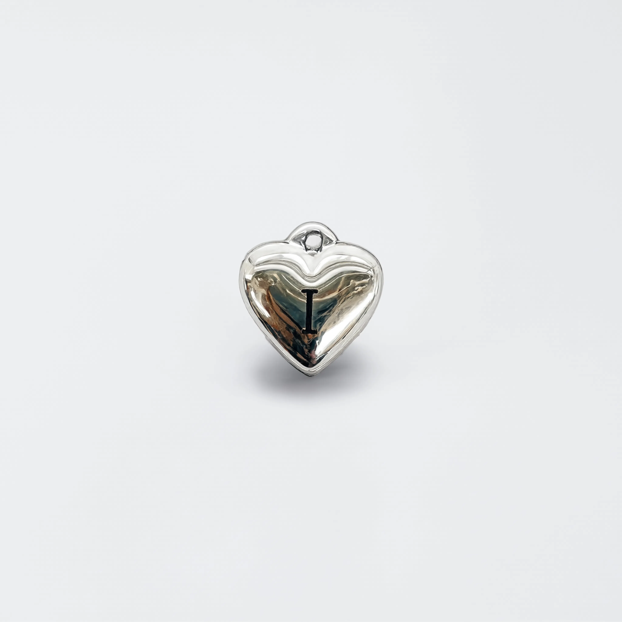 Letter I Charm Silver
