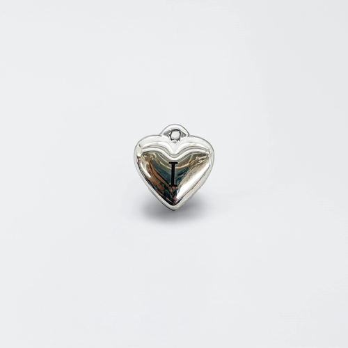 Letter I Charm Silver