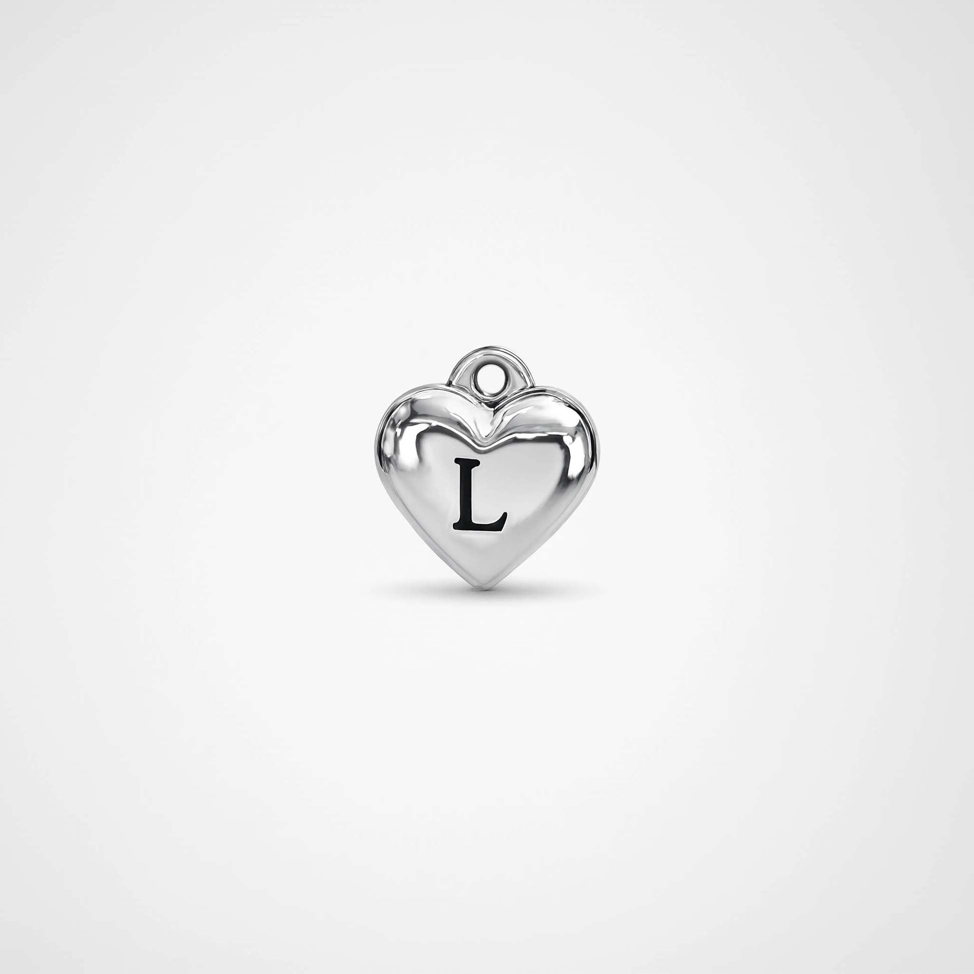 Letter L Charm Silver