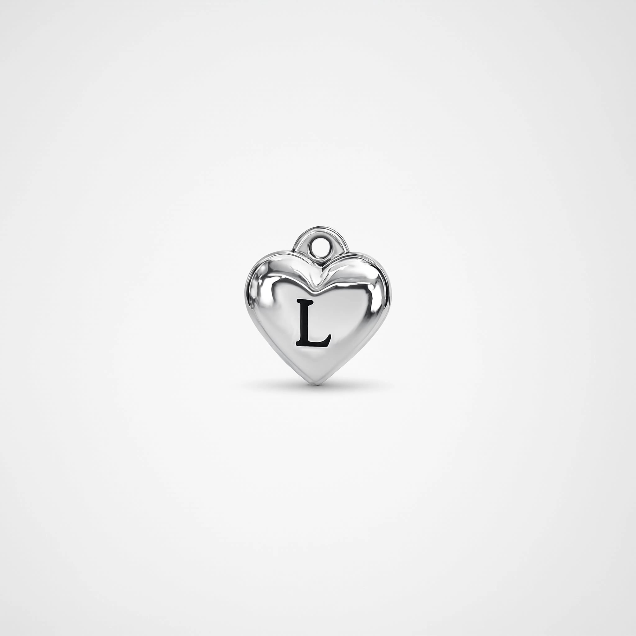 Letter L Charm Silver