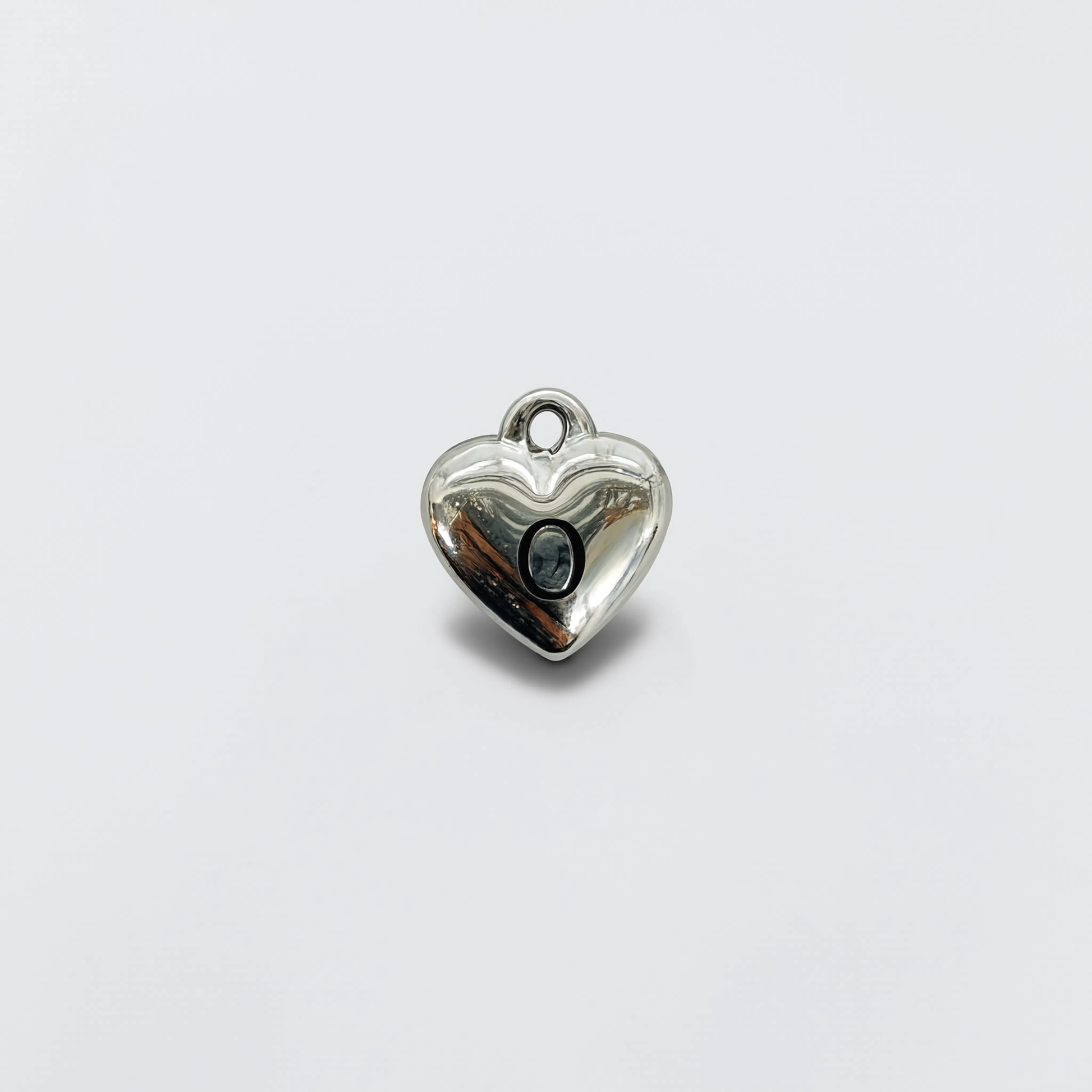 Letter O Charm Silver
