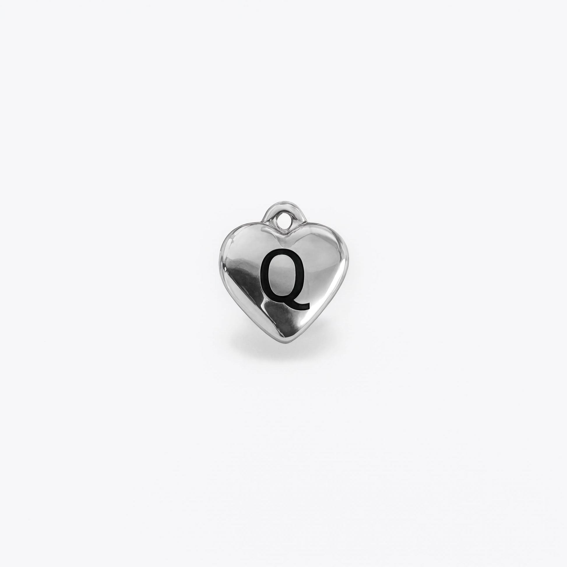 Letter Q Charm Silver