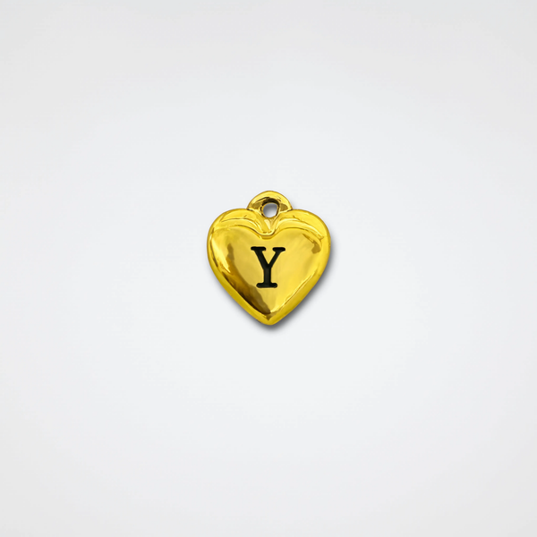 Letter Y Charm Silver