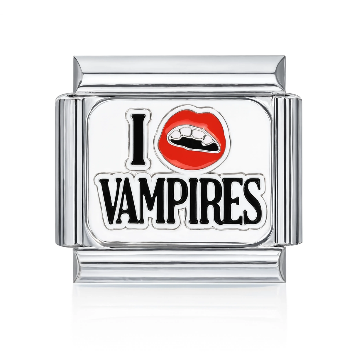I Love Vampires Italian Charm