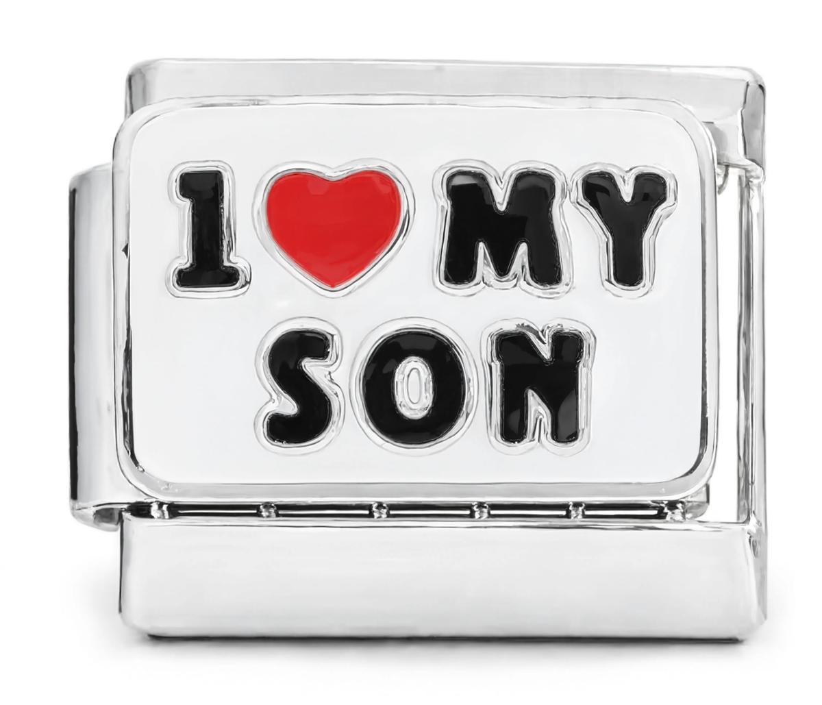 I Love My Son Italian Charm Silver