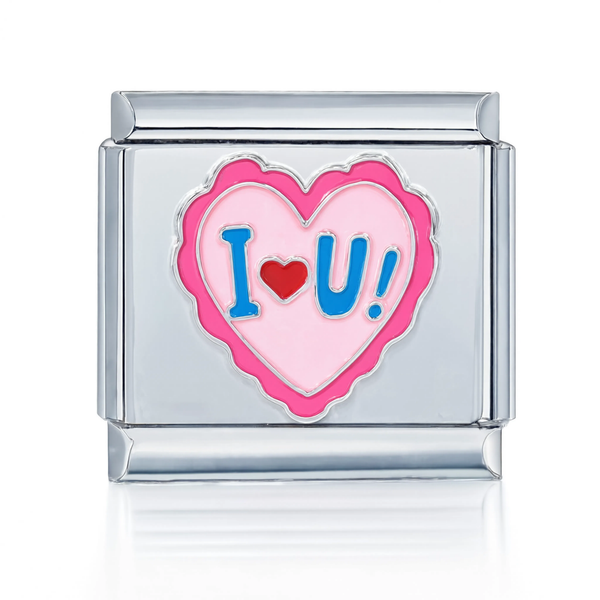 I Love You Heart Silver
