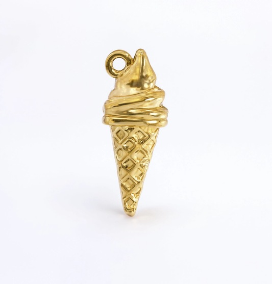 Ice Cream Charm Gold