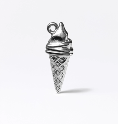Ice Cream Charm Silver