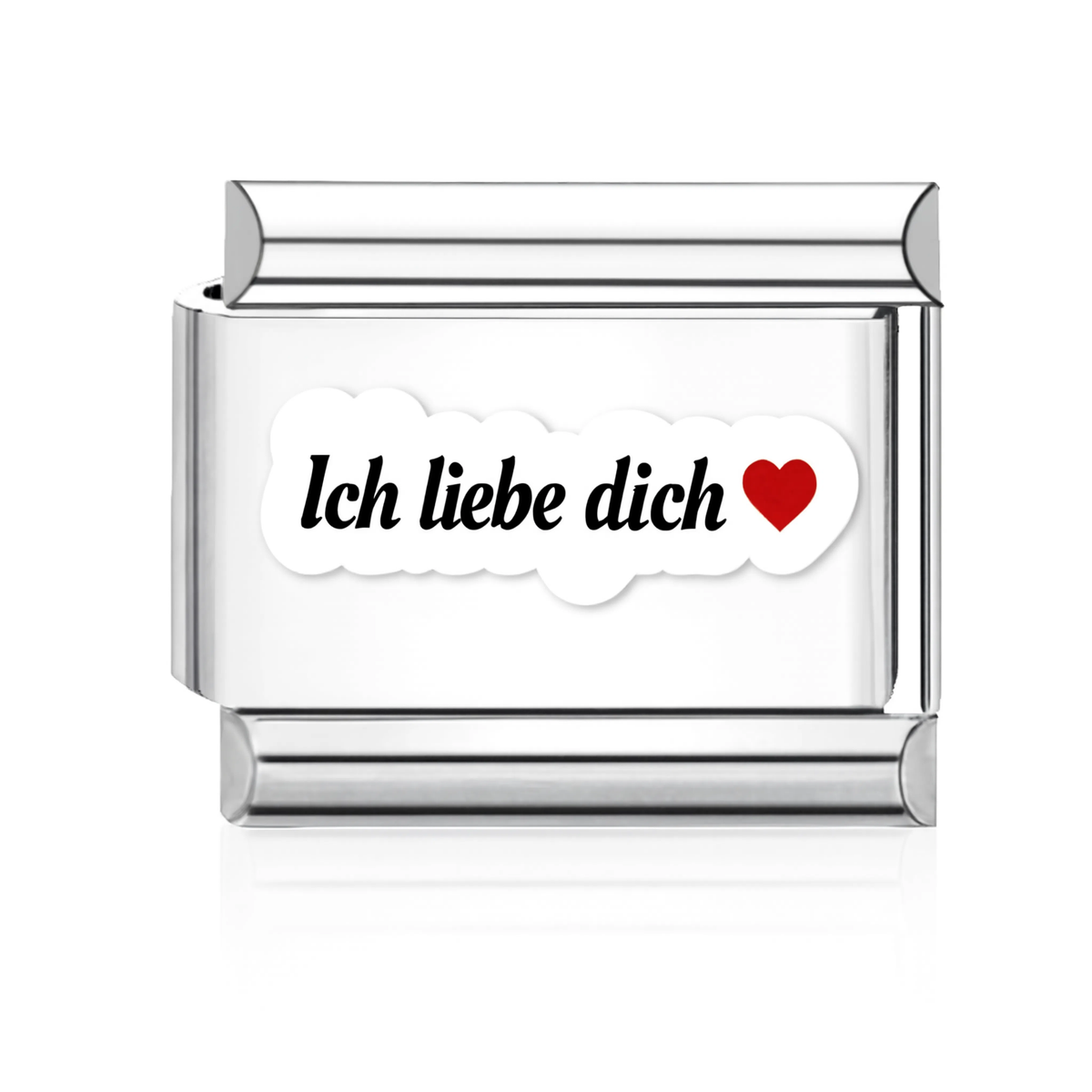 Ich Liebe Dich Italian Charm Silver
