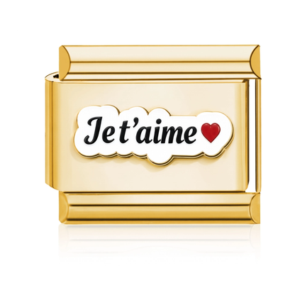 Je T'aime Italian Charm Gold