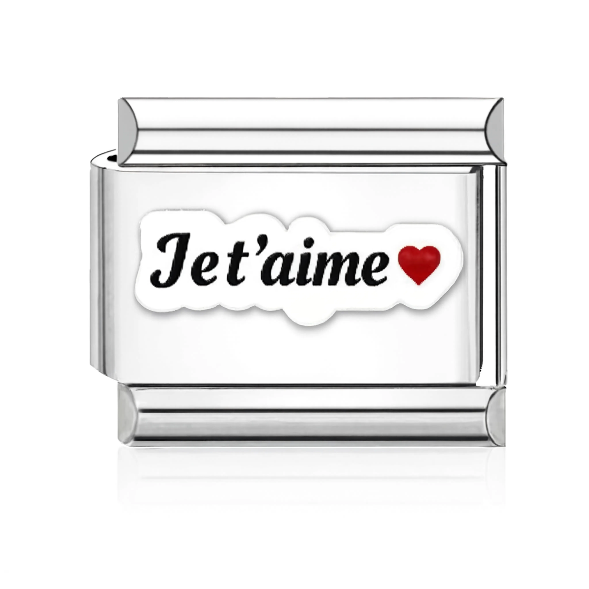 Je T'aime Italian Charm Silver