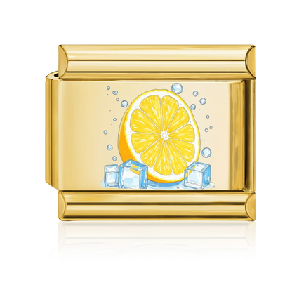 Lemon on Ice Italian Charm Gold