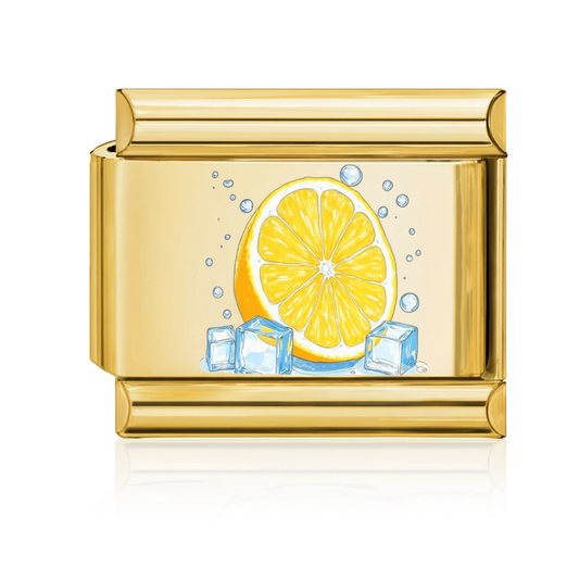 Lemon on Ice Italian Charm Gold