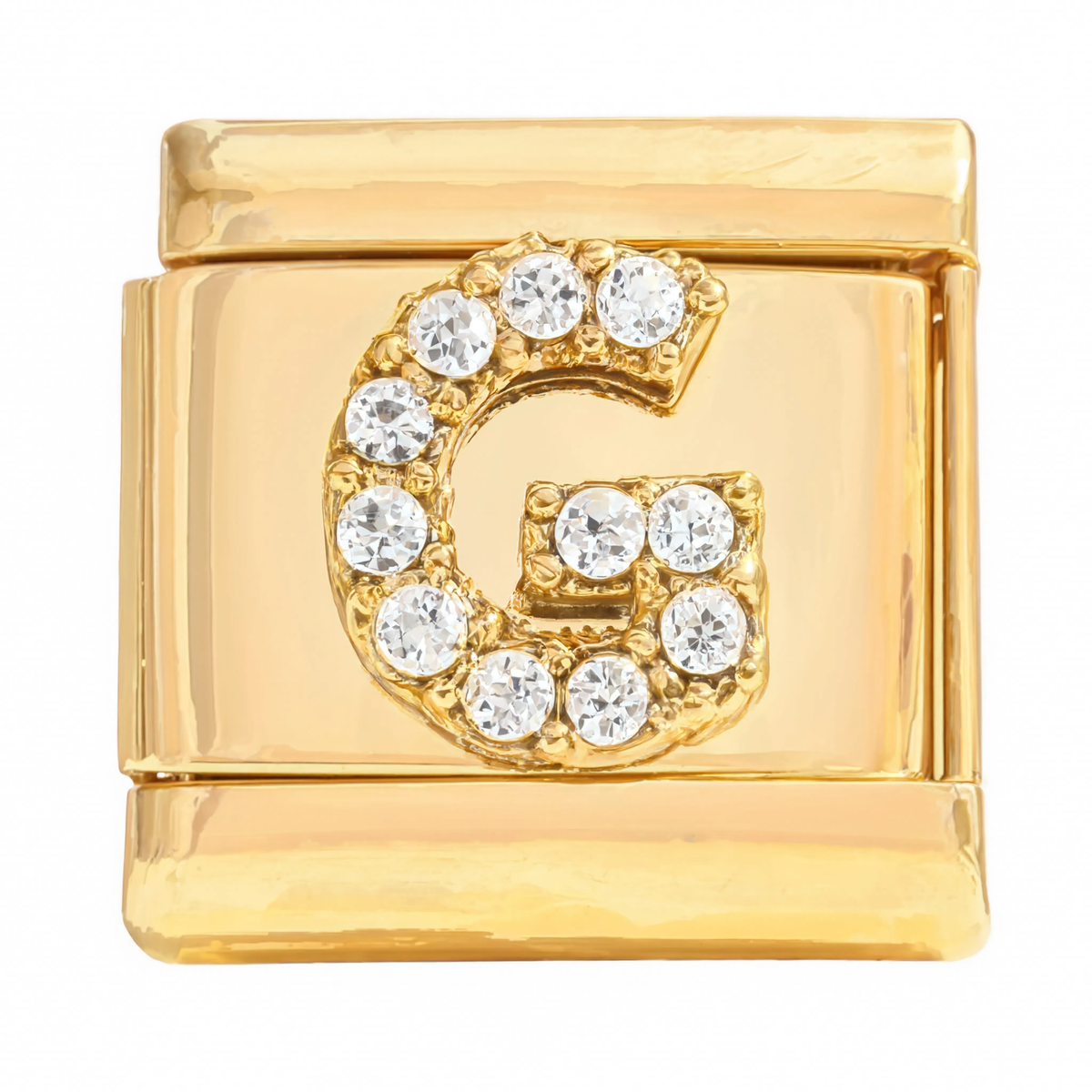 Letter G Italian Charm Gold