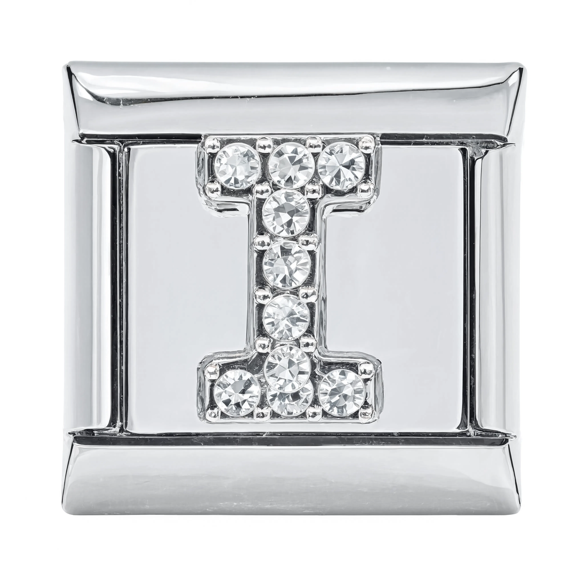 Letter I Italian Charm Silver