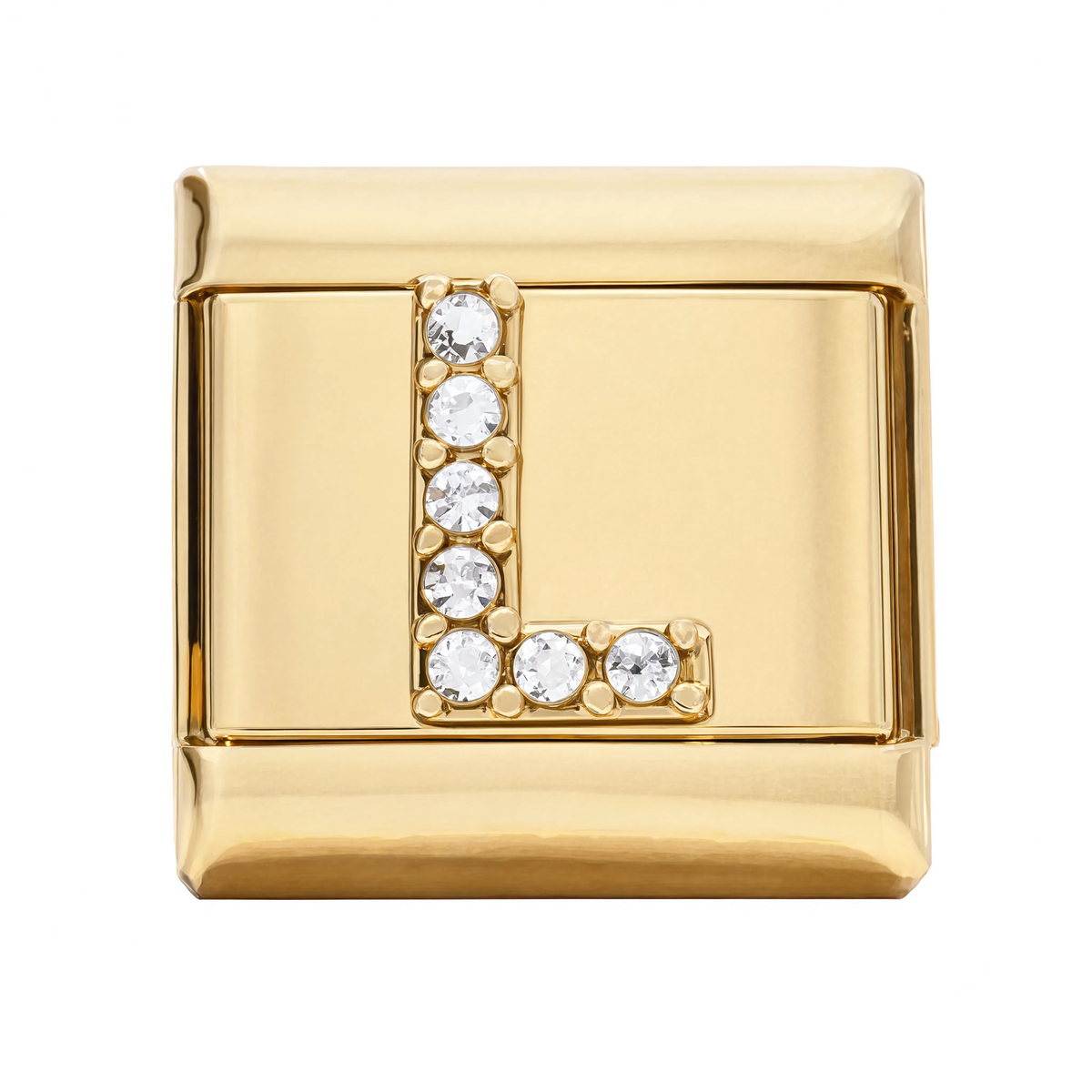 Letter L Italian Charm Gold
