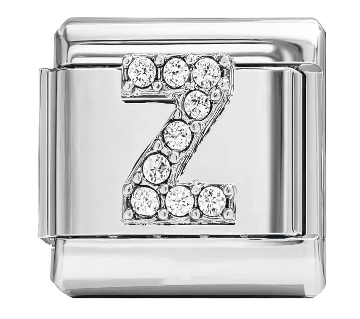Letter Z Italian Charm Silver
