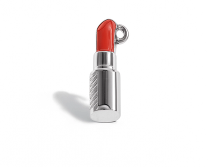 Lipstick Charm Silver