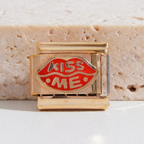Kiss Me Lips Italian Charm