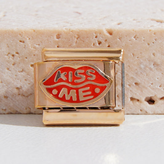 Kiss Me Lips Italian Charm