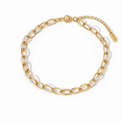 Mixed Enamel Bracelet Charm Gold