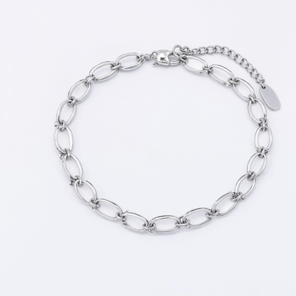 Mixed Enamel Bracelet Charm Silver