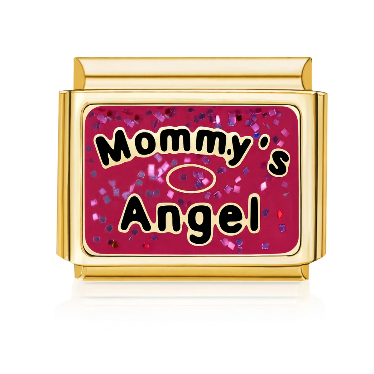 Mommy's Angel Italian Charm - Gold