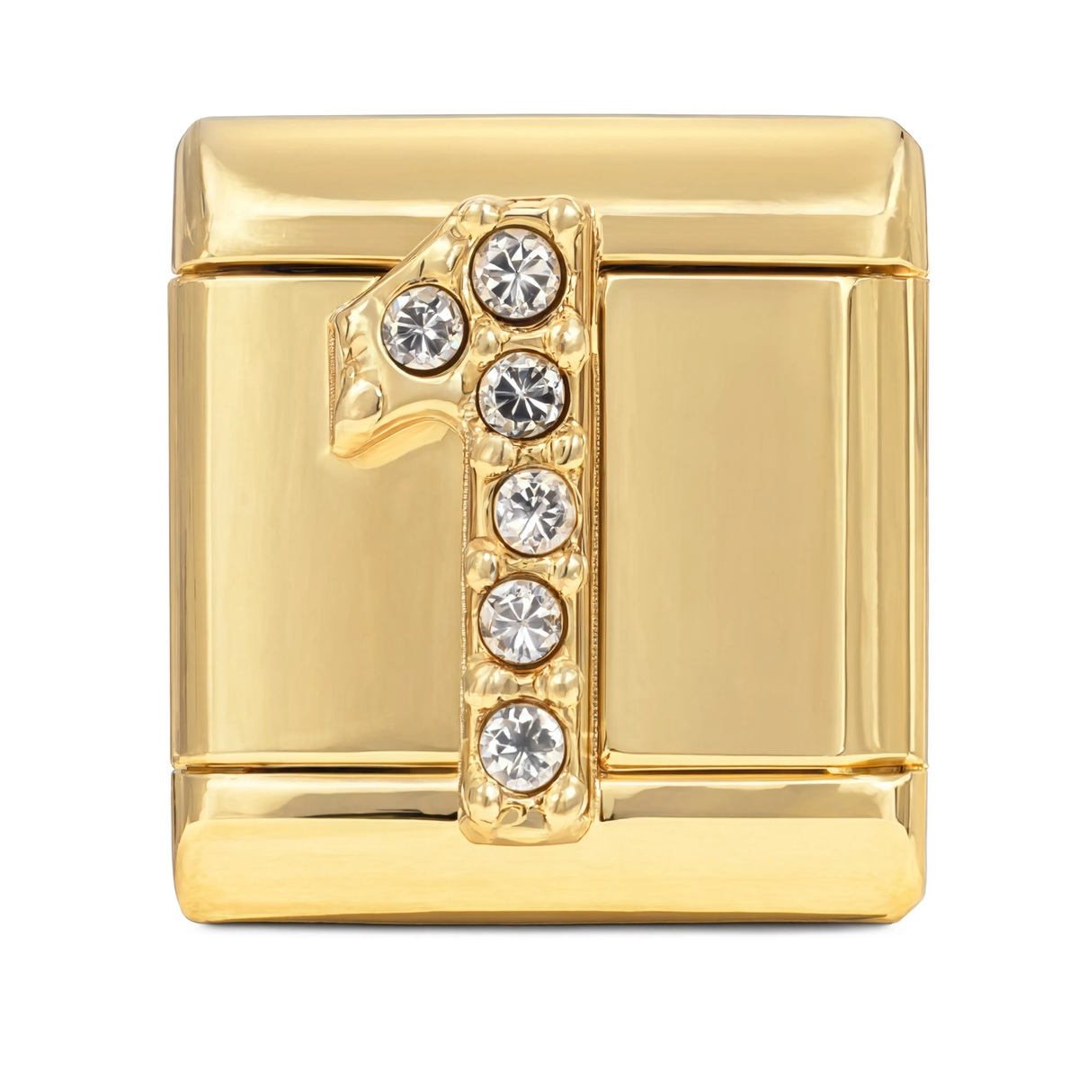 Number 1 Italian Charm Gold