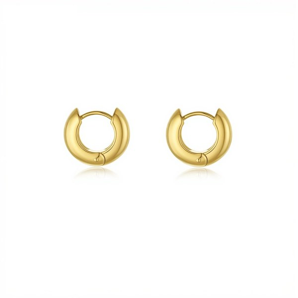 Beaded Hoop Earring