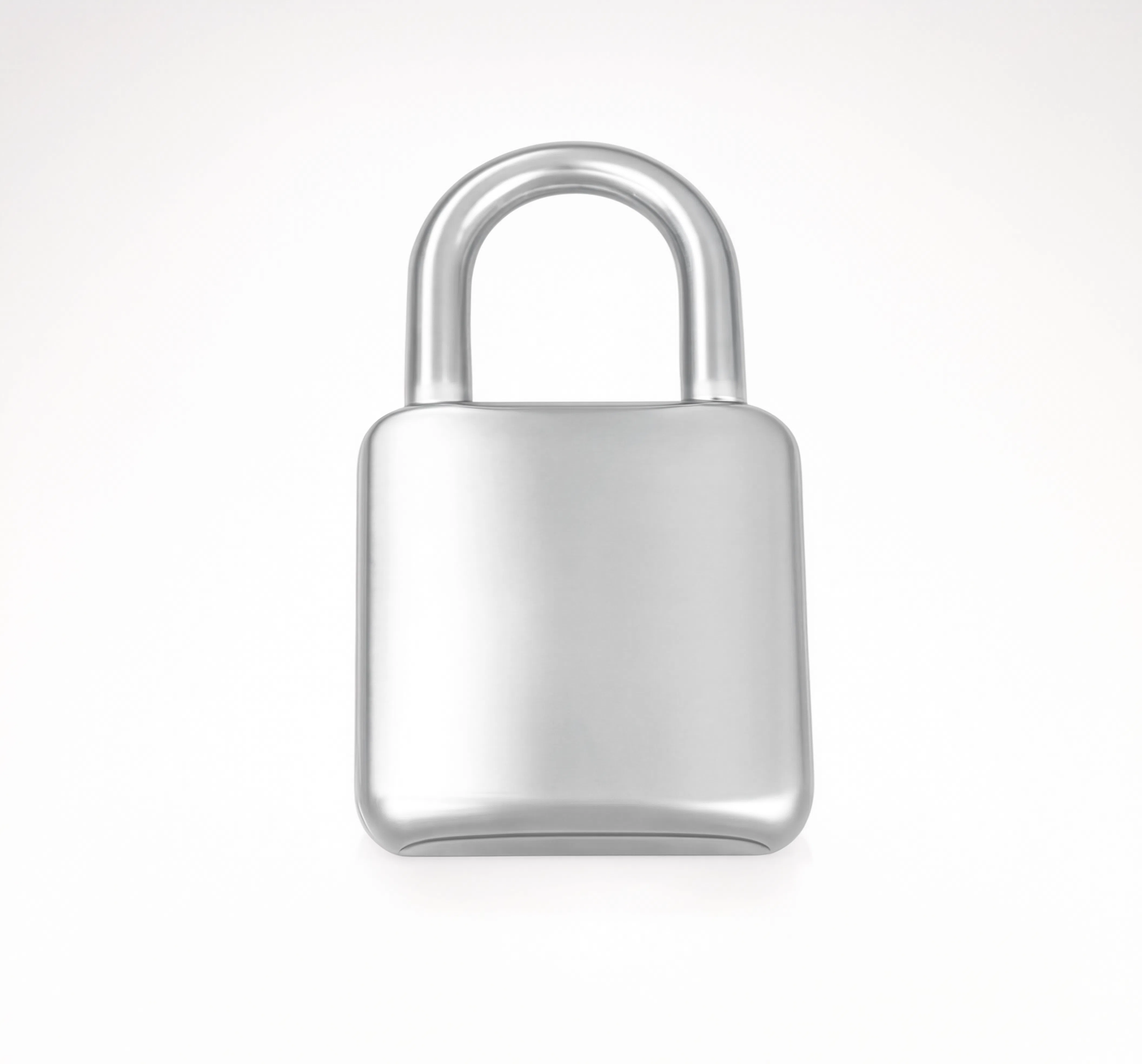 Padlock Charm Silver