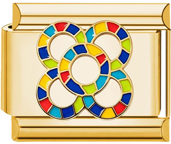 Panot Flower Italian Charm - Gold