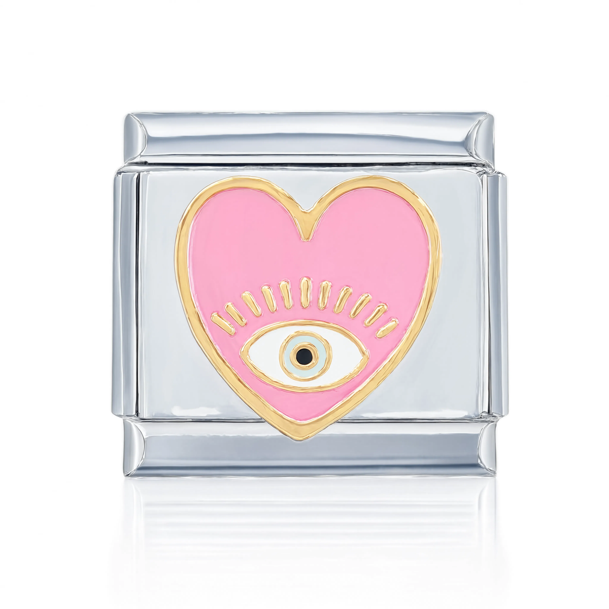 Pink Evil Eye Heart