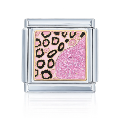 Pink Leopard Glitter