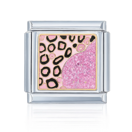 Pink Leopard Glitter
