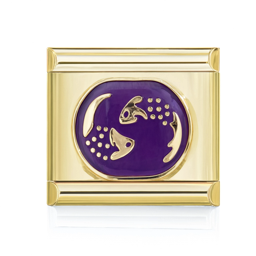 Pisces Zodiac Charm Gold HD
