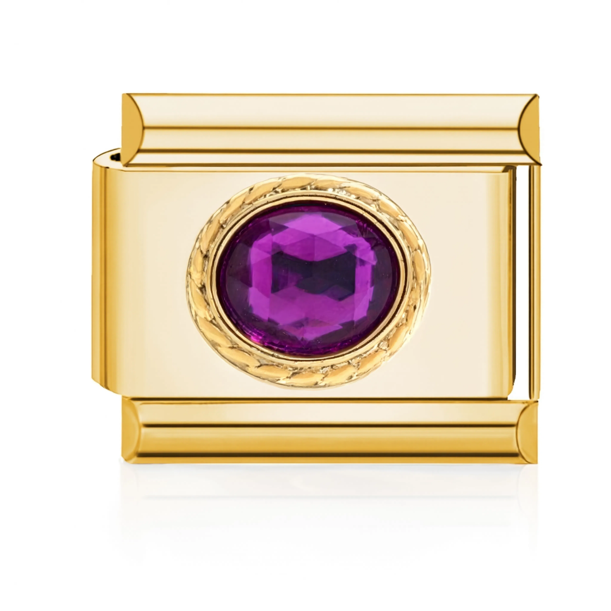 Purple Gem Charm HD Gold
