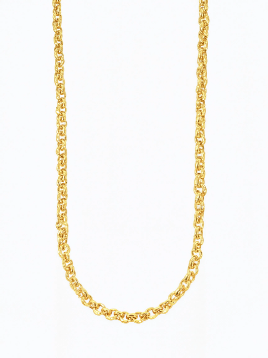 Rolo Charm Necklace - Gold