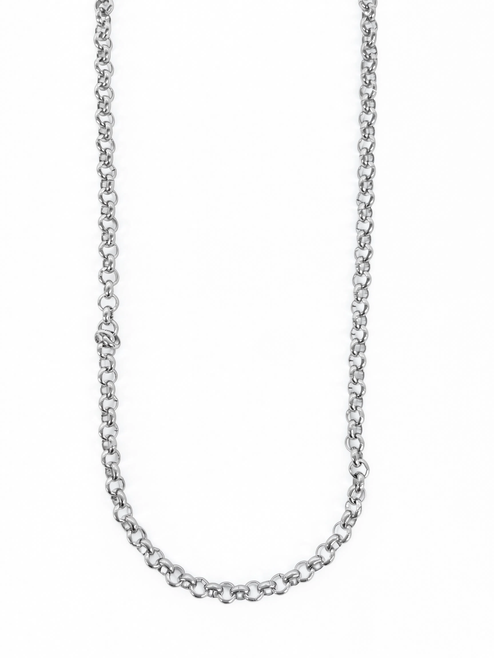 Rolo Charm Necklace - Silver