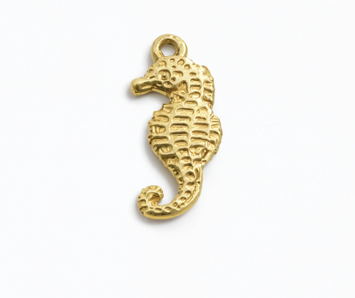 Seahorse Charm Gold