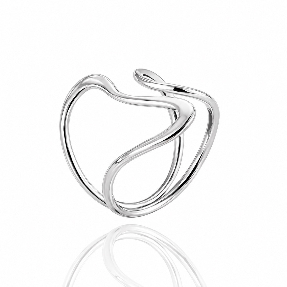 Gold Band Ring Silver - charm jewellery, Barcelona souvenir