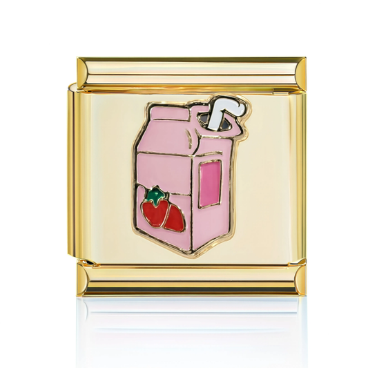 Strawberry Milk Carton Gold