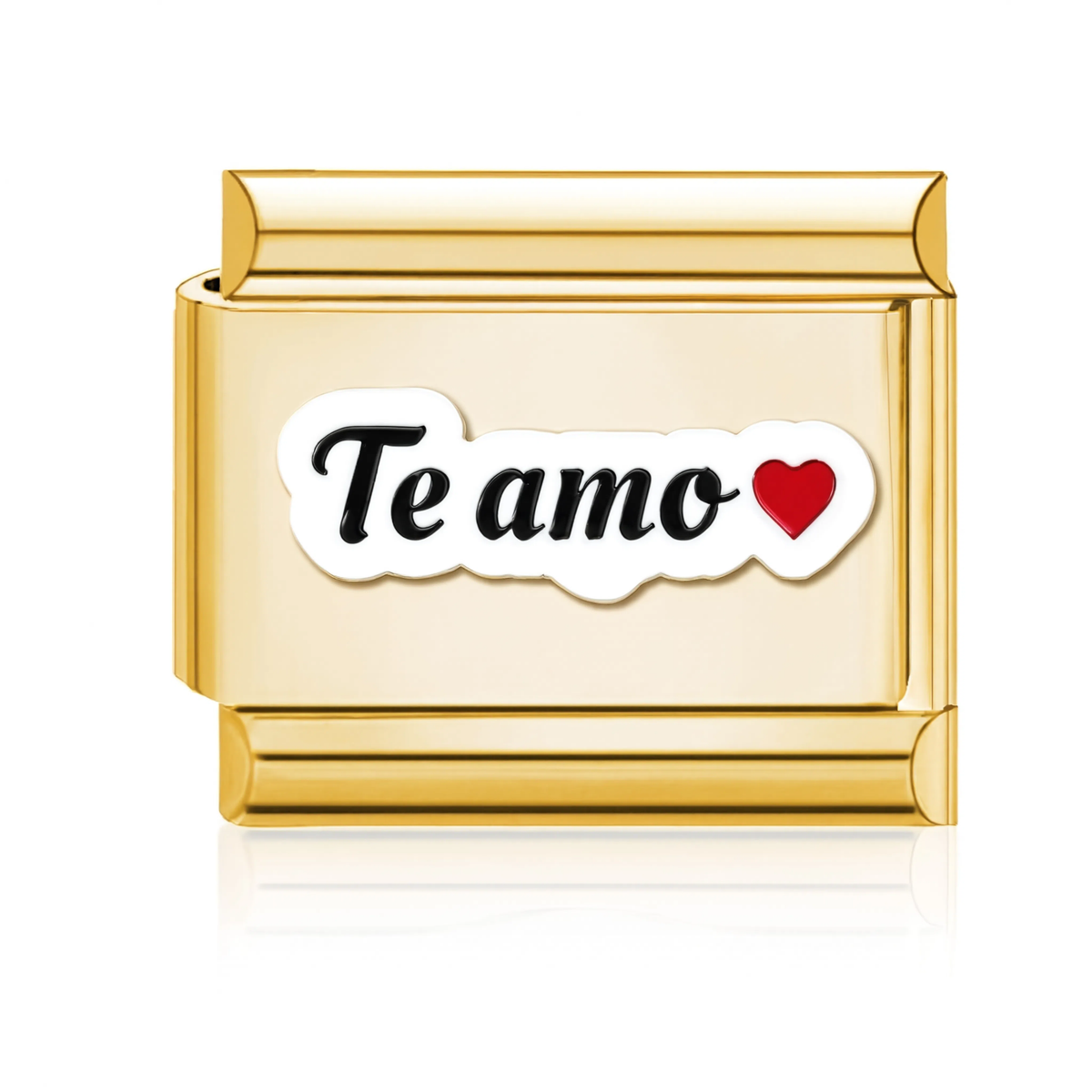 Te Amo Italian Charm Gold