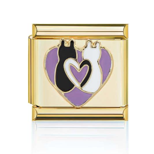 Two Cats Heart Gold