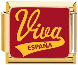 Viva Espana Italian Charm - Gold