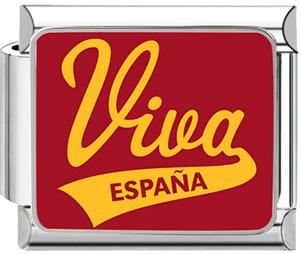 Viva Espana Italian Charm - Silver