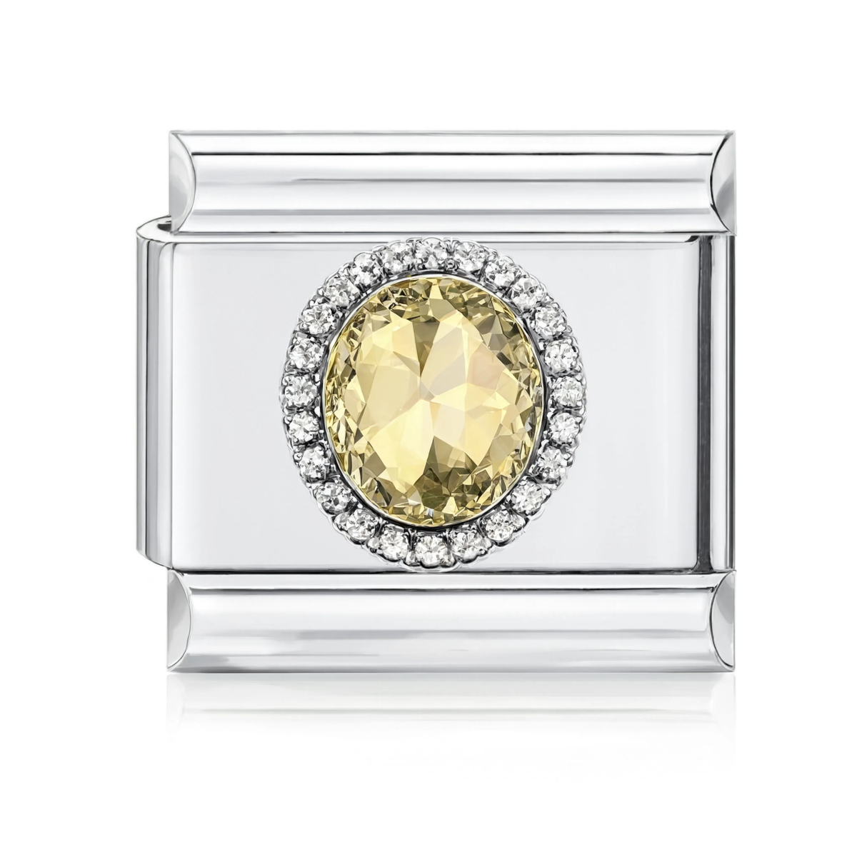 Yellow Gem Halo Charm HD
