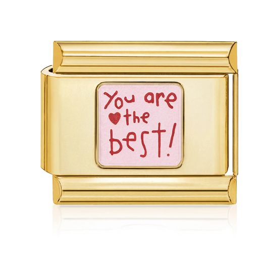 You Are The Best Italian Charm - Gold