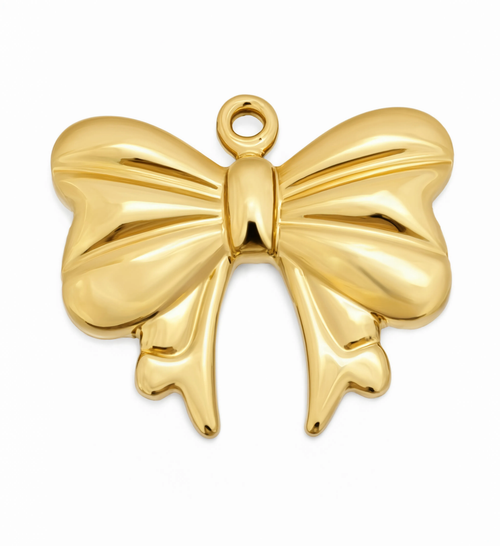 Bow Charm Gold — product view